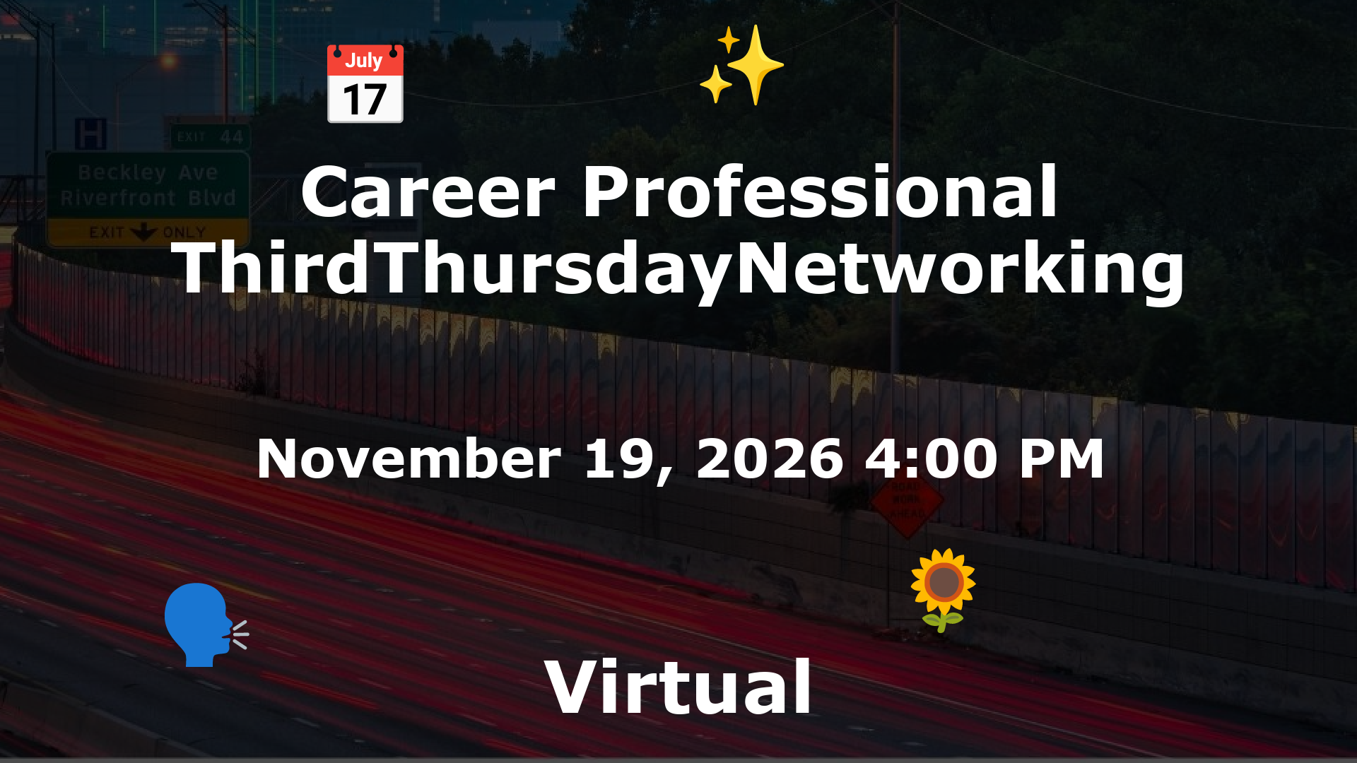 Career Professional ThirdThursdayNetworking  event image